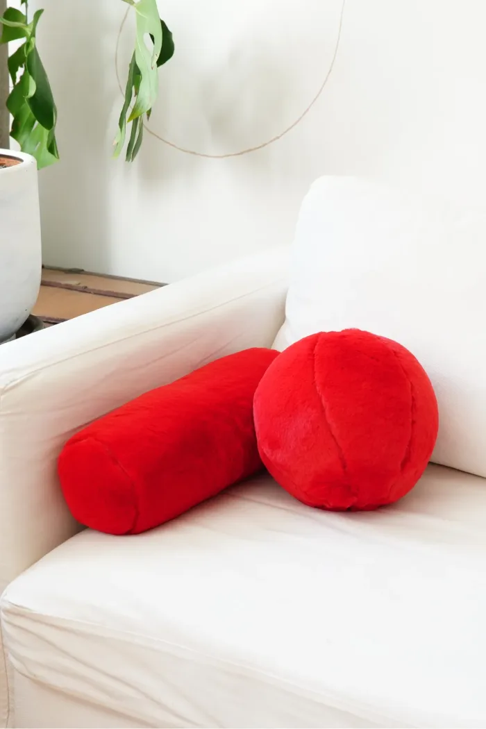 Peluş Top & Silindir Yastık