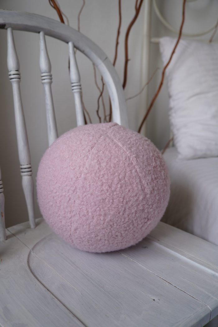 Teddy Ball Pillow - Round Pillow - Ball Pillow - Image 3