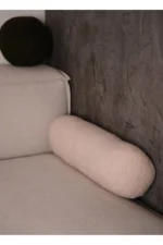 Teddy Silindir Yastık Buklet Silindir Kırlent Kılıfı - Görsel 2